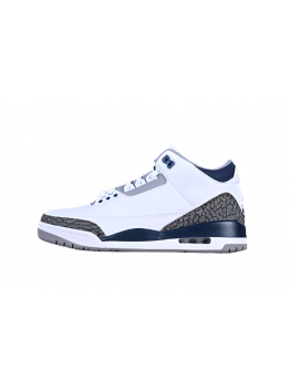 AIR JORDAN 3 RETRO MIDNIGHT NAVY WHITE/BLACK/GREY/BLUE