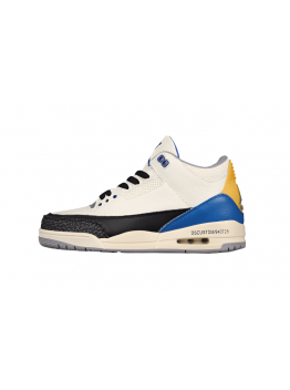 AIR JORDAN 3 RETRO UNC BEIGE/RACER BLUE/YELLOW