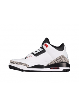 AIR JORDAN 3 RETRO WHITE/BLACK-CMNT GRY-INFRRD 23