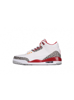 AIR JORDAN 3 RETRO WHITE/LIGHT CURRY/CARDINAL RED/CEMENT GREY