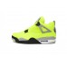 Air jordan 4 Plush Fluorescent Yellow