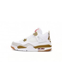 Air Jordan 4 White Brown