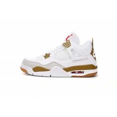 Air Jordan 4 White Brown