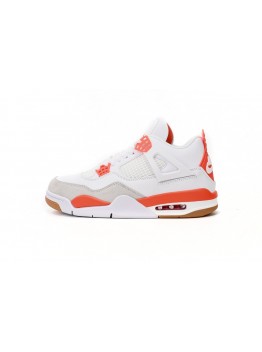 Air Jordan 4 White Orange