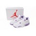 Air Jordan 4 White Purple