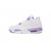 Air Jordan 4 White Purple