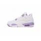 Air Jordan 4 White Purple