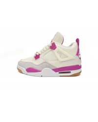 Air Jordan 4 White Purple Grey