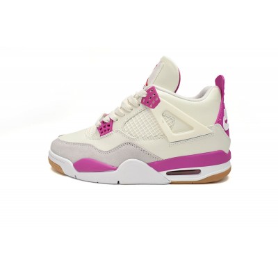 Air Jordan 4 White Purple Grey