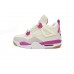 Air Jordan 4 White Purple Grey