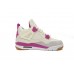 Air Jordan 4 White Purple Grey