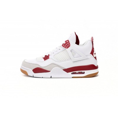 Air Jordan 4 White Red