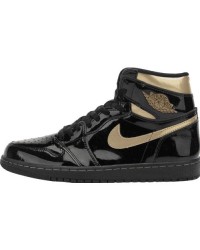 JORDAN 1 HIGH x BLACK METALLIC GOLD