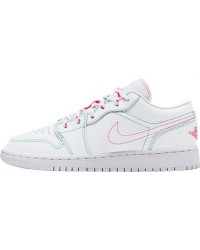 JORDAN 1 LOW x WHITE GREEN PINK