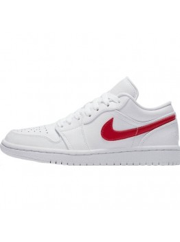 JORDAN 1 LOW x WHITE UNIVERSITY RED