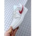 JORDAN 1 LOW x WHITE UNIVERSITY RED
