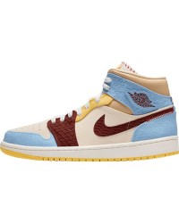 JORDAN 1 MID SE x FEARLESS MAISON CHATEAU ROUGE