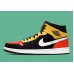 JORDAN 1 MID x BLACK AMARILLO ORANGE