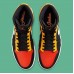 JORDAN 1 MID x BLACK AMARILLO ORANGE