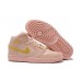 JORDAN 1 MID x CORAL GOLD