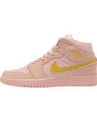 JORDAN 1 MID x CORAL GOLD