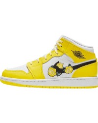 JORDAN 1 MID x DYNAMIC YELLOW FLORAL
