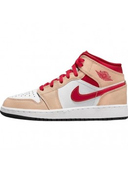 JORDAN 1 MID x LIGHT CURRY CARDINAL