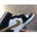 JORDAN 1 MID x PATENT BLACK WHITE GOLD