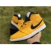 JORDAN 1 MID x UNIVERSITY GOLD BLACK