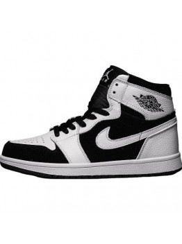 JORDAN 1 MID x WHITE BLACK