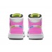 JORDAN 1 MID x WHITE BLACK CYBER PINK