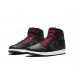 JORDAN 1 RETRO HIGH x BLACK SATIN GYM RED