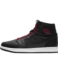 JORDAN 1 RETRO HIGH x BLACK SATIN GYM RED