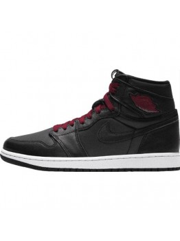 JORDAN 1 RETRO HIGH x BLACK SATIN GYM RED
