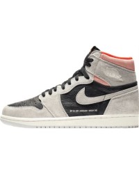 JORDAN 1 RETRO HIGH x NEUTRAL GREY HYPER CRIMSON