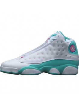 JORDAN 13 RETRO x WHITE SOAR GREEN PINK