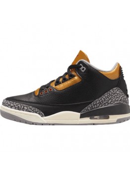 JORDAN 3 x BLACK CEMENT GOLD