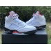 JORDAN 5 RETRO x FIRE RED SILVER TONGUE