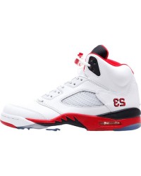 JORDAN 5 RETRO x FIRE RED SILVER TONGUE