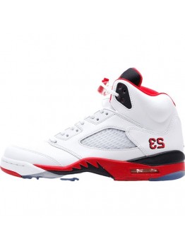 JORDAN 5 RETRO x FIRE RED SILVER TONGUE