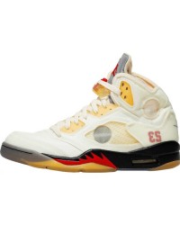 JORDAN 5 RETRO x OFF-WHITE SAIL