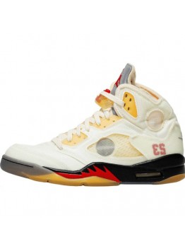 JORDAN 5 RETRO x OFF-WHITE SAIL