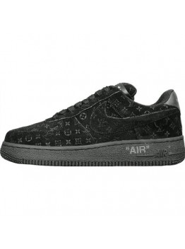 NIKE AIR FORCE 1 x LOUIS VUITTON BLACK/BLACK