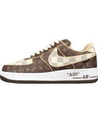 NIKE AIR FORCE 1 x LOUIS VUITTON BROWN