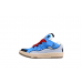 Lanvin Blue and Red Lace Sneakers