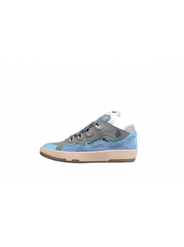 Lanvin Grey and Blue Sneakers