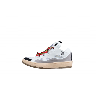 Lanvin White and Grey Sneakers