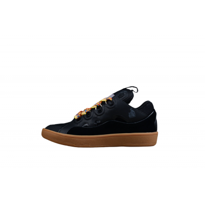 Lanvin Black and Gum Sole Sneaker