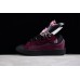 Lanvin Burgundy Suede Sneakers