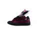 Lanvin Burgundy Suede Sneakers